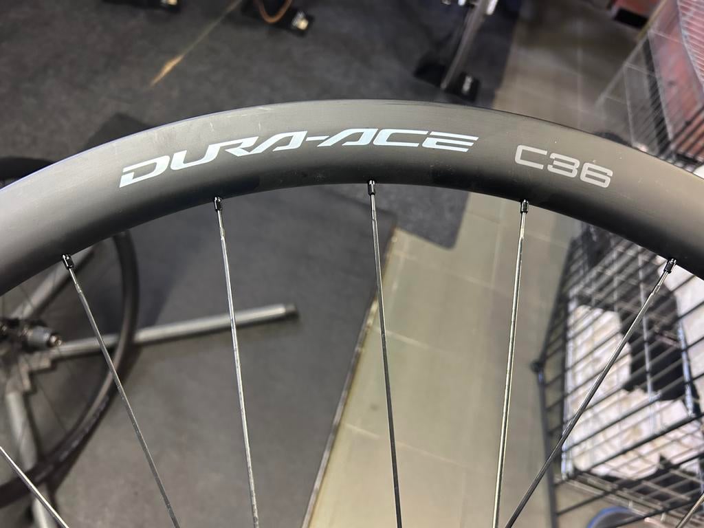 Dura Ace Carbon wielen, Fietsen en Brommers, Fietsonderdelen, Ophalen, Zo goed als nieuw, Carbon