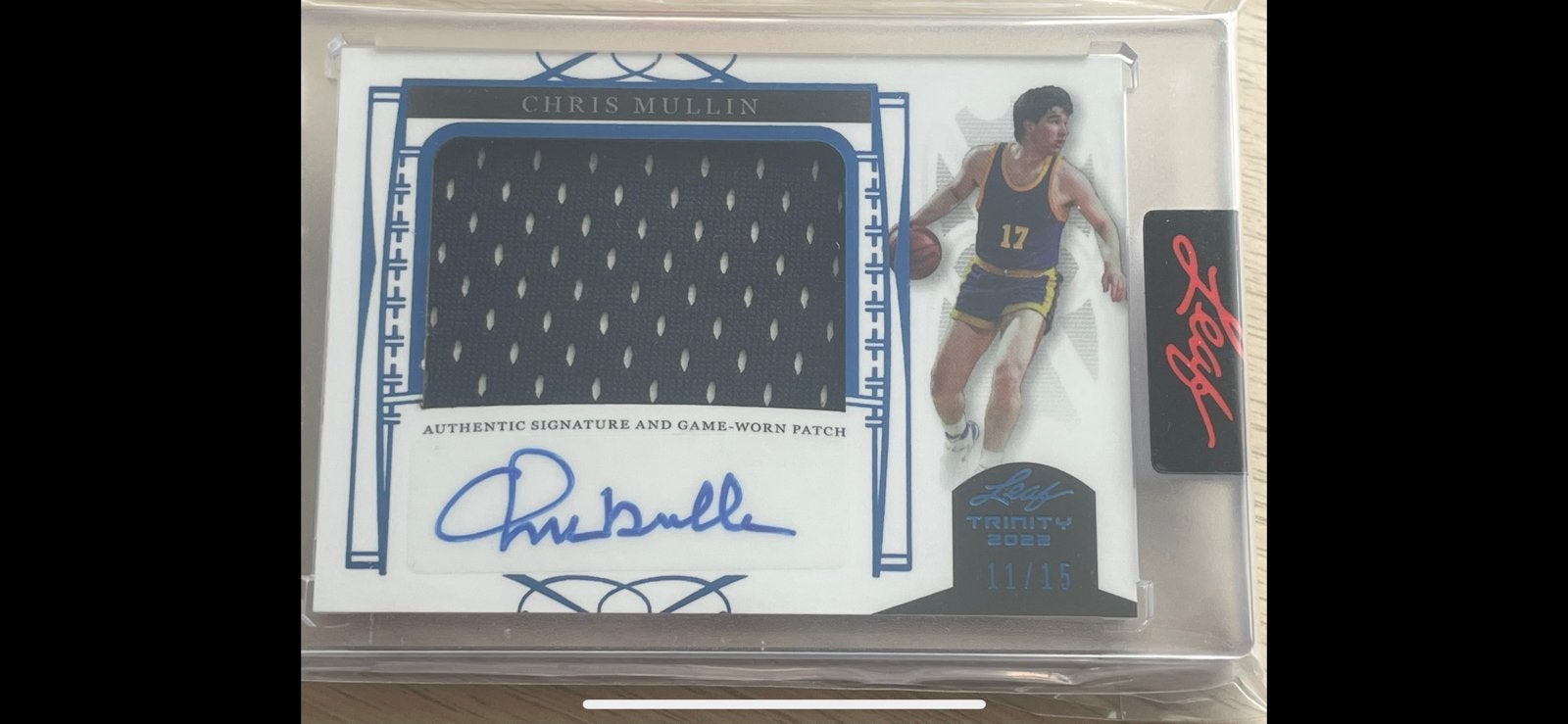 2022 Chris Mullin Leaf Trinity Auto Patch /15, Ophalen of Verzenden, Nieuw, Plaatje