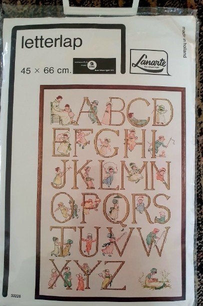 Lanarte Origineel Telpatroon  - Letterlap 33226, Hobby en Vrije tijd, Borduren en Borduurmachines, Ophalen of Verzenden, Gebruikt