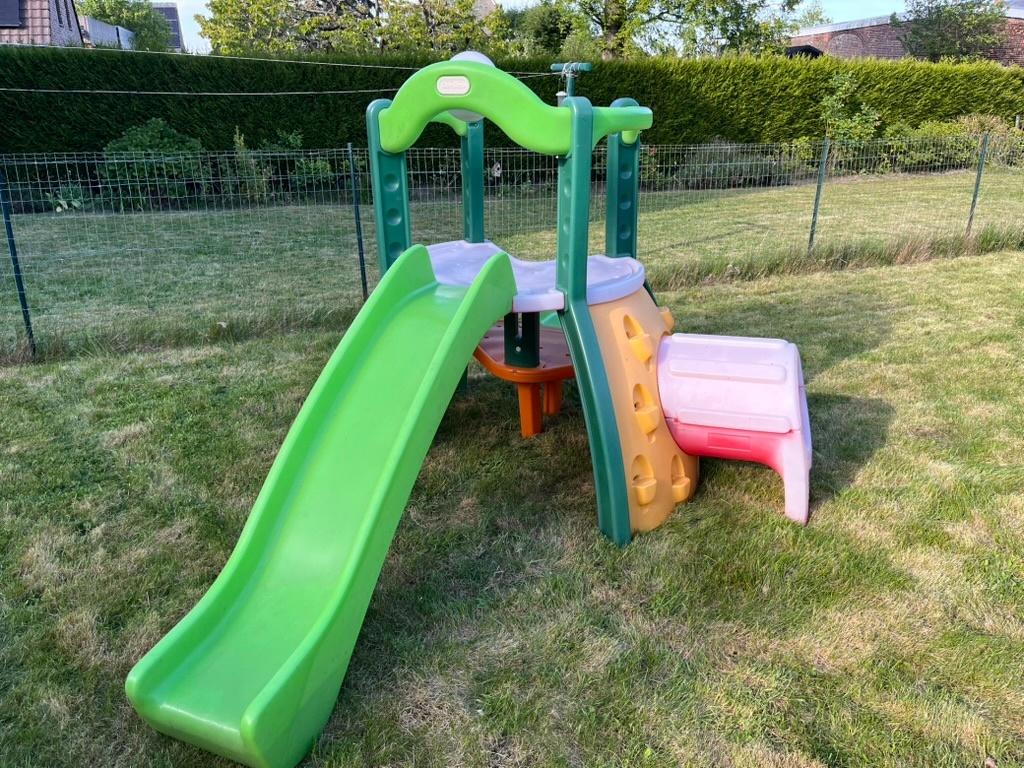 Aire de jeux playhouse little tikes green avec toboggan, Enfants & Bébés, Enlèvement, Utilisé, Toboggan
