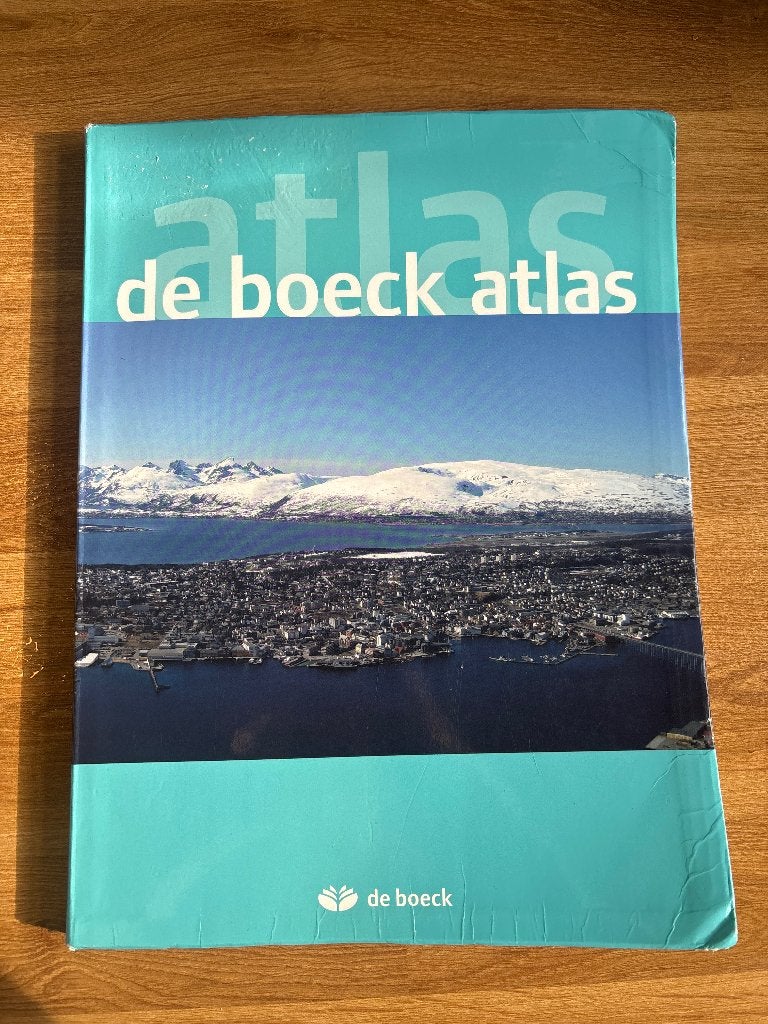 De Boeck atlas, Livres, Enlèvement ou Envoi, De Boeck, Utilisé, Secondaire