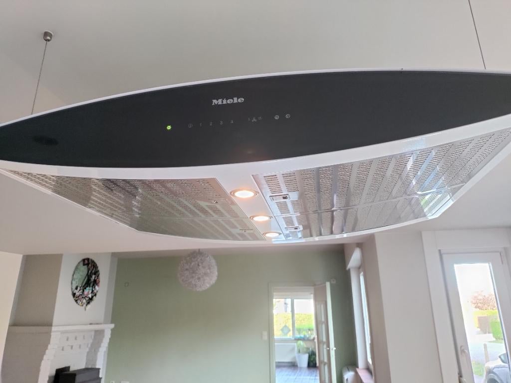 Dampkap Miele DA 7000 D, Ophalen, Overige typen, Zo goed als nieuw, 600 tot 800 m³ per uur