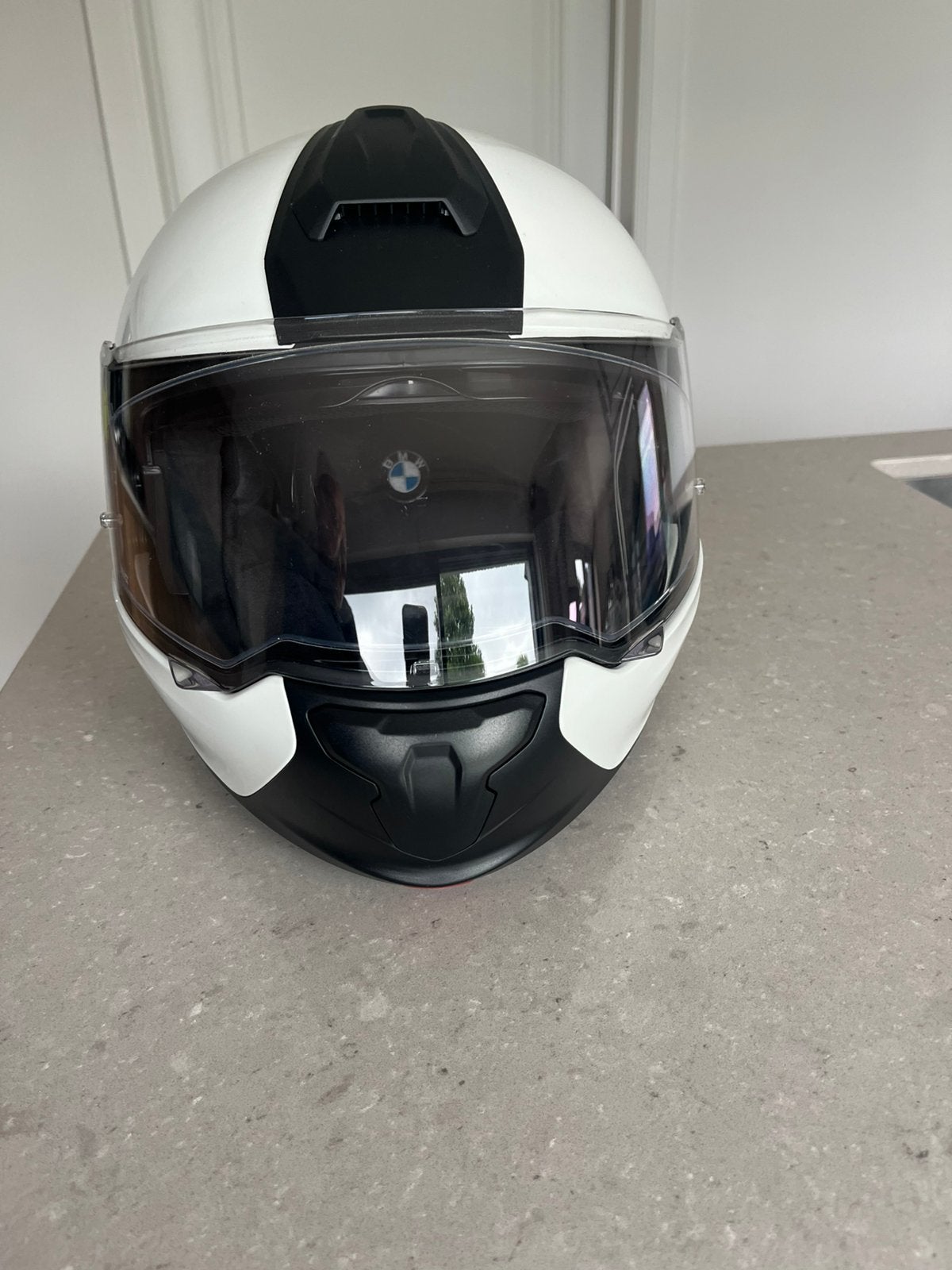 Helm BMW 7 carbon light wit., Ophalen, Tweedehands, M, Overige merken