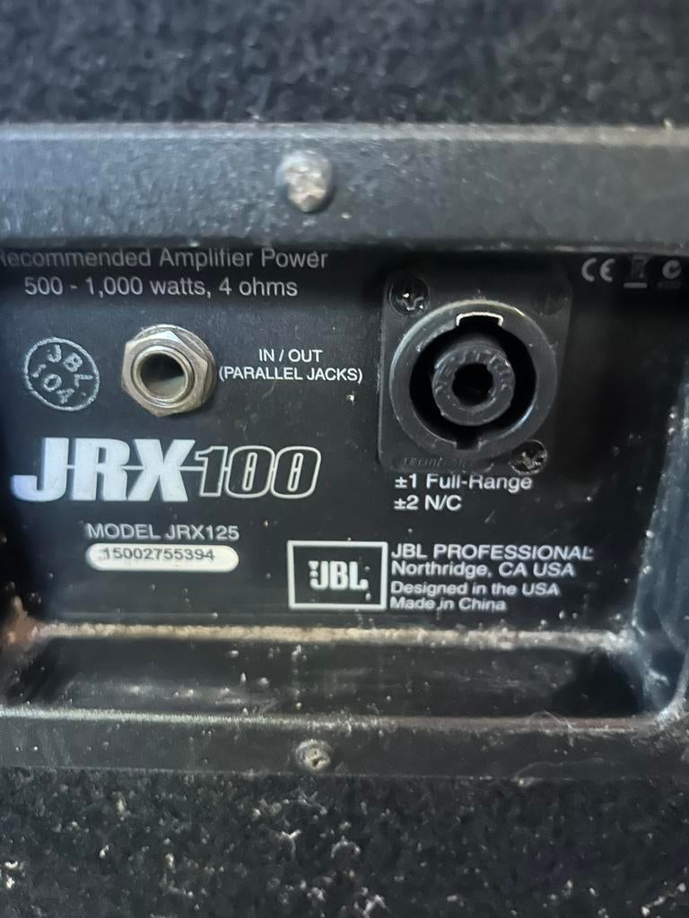 Jbl jrx 100, Audio, Tv en Foto, Ophalen, Zo goed als nieuw, JBL