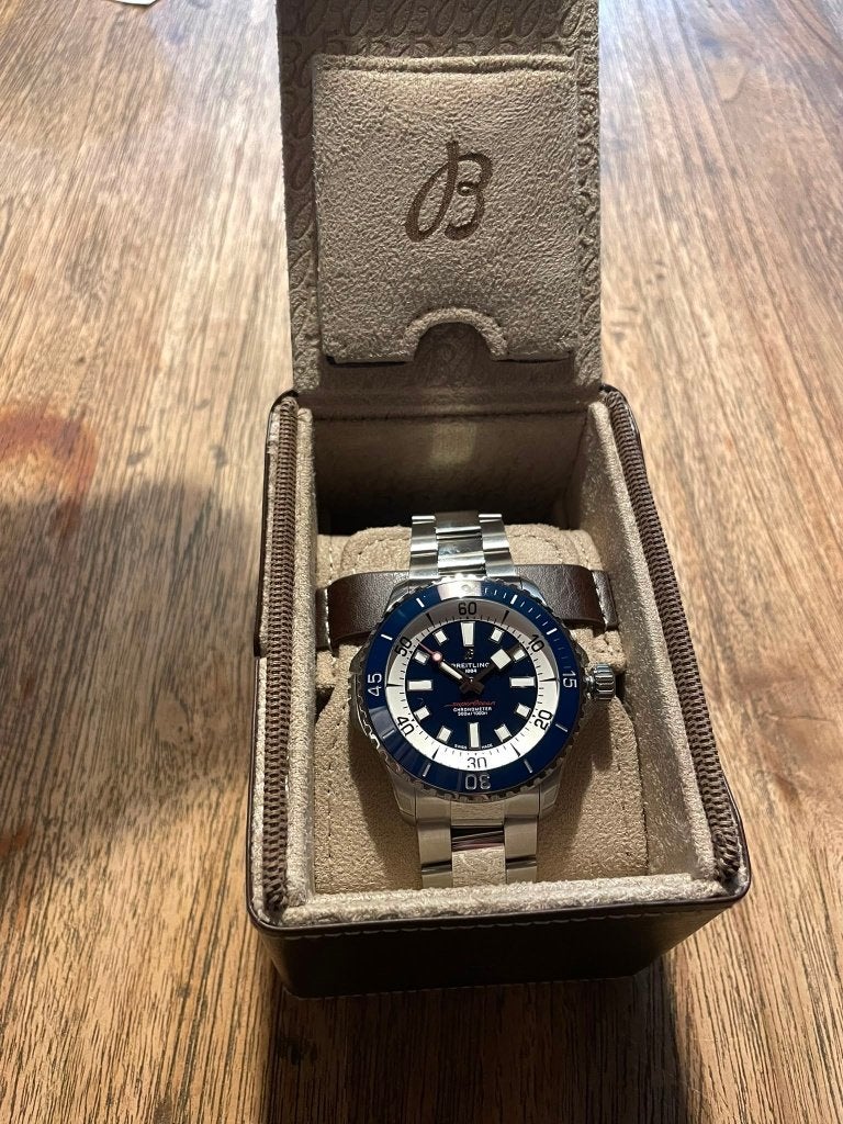 Breitling SuperOcean 46 als nieuw, Staal, Staal, Breitling, Polshorloge