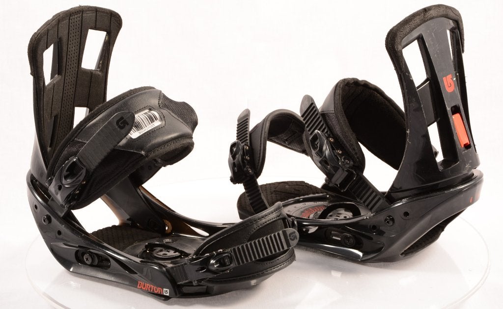 Fixations de snowboard M BURTON PROGRESSION noir/rouge, Envoi, Utilisé, Fixations