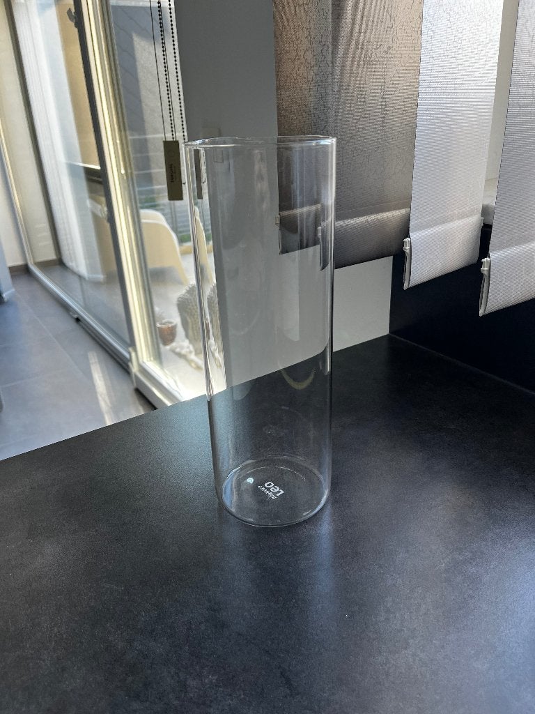 Vase, Huis en Inrichting, Transparant, Ophalen, 28 cm, Glas