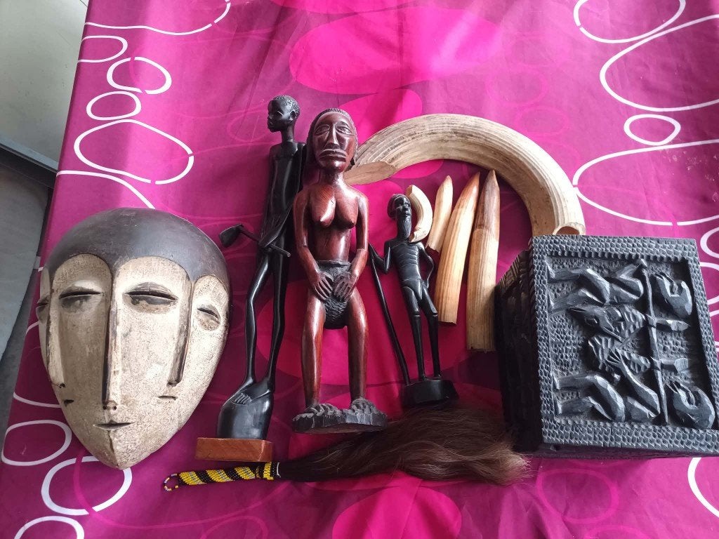 oud Afrikaans object te koop, Ophalen, Overige onderwerpen, Houtsnijwerk, Natuurlijk materiaal