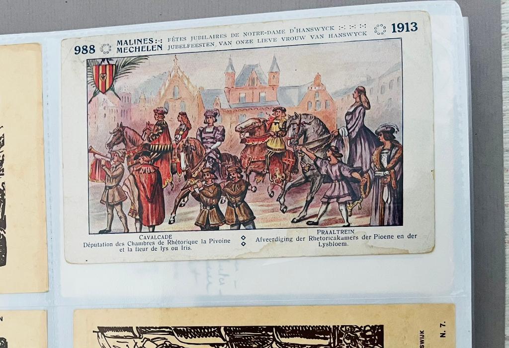 Verzamelmap Mechelen oude postkaarten ephemera & Van Ost, Verzamelen, Postkaarten | België, Ongelopen, Vlaams-Brabant, 1960 tot 1980