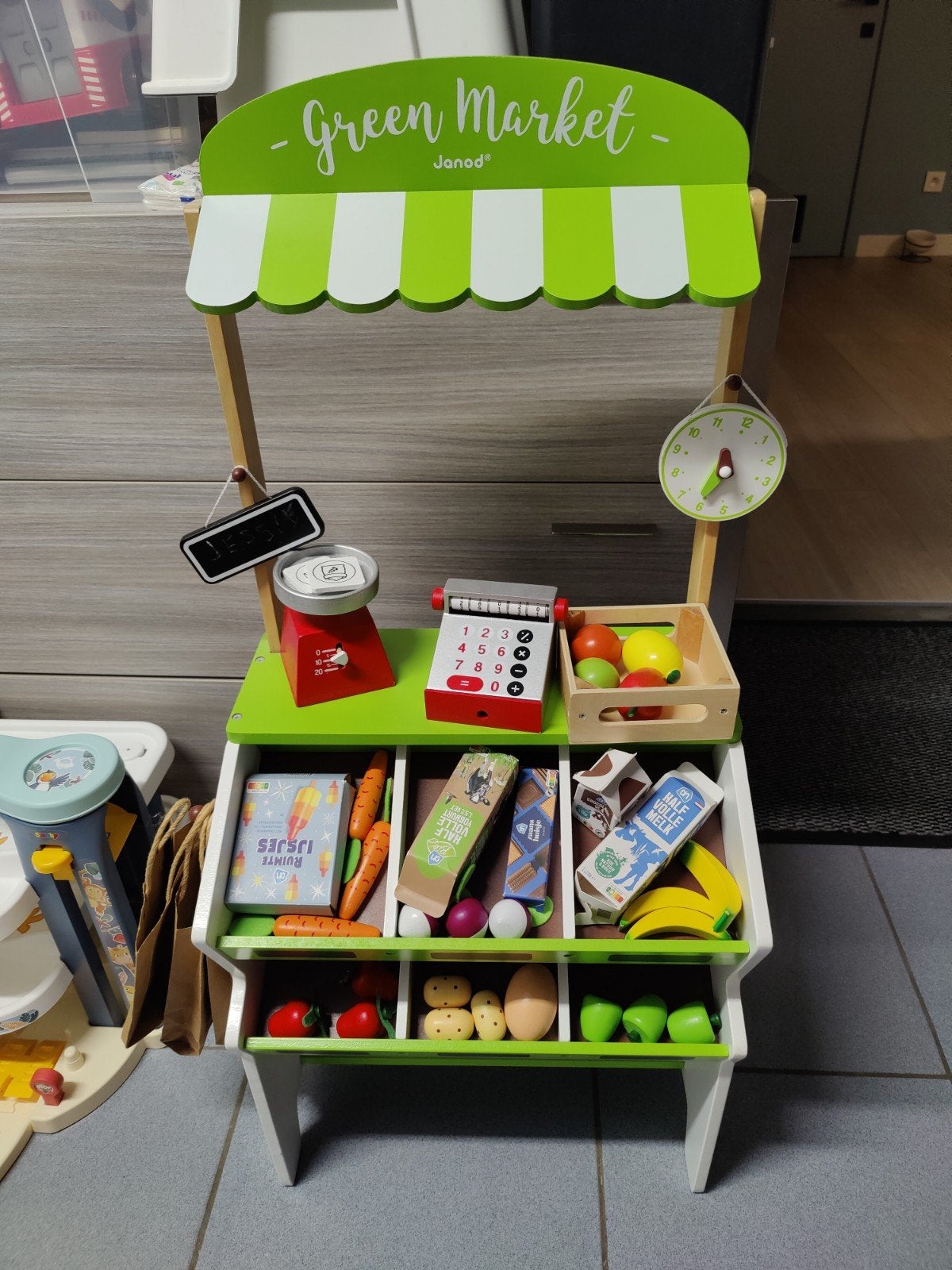 speelgoed markt janod, Kinderen en Baby's, Ophalen, Gebruikt, Meubelstuk of Keukentje