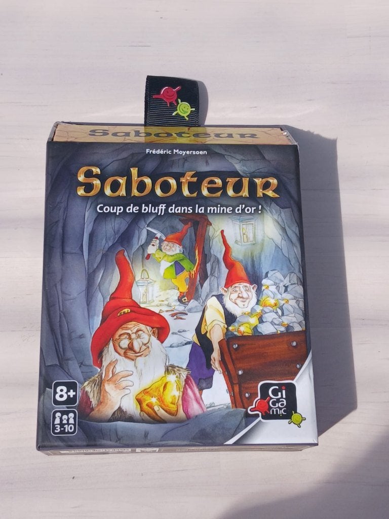 Saboteur – Jeu de cartes et de rôles cachés, Trois ou quatre joueurs, Enlèvement ou Envoi, Comme neuf, Gigamic