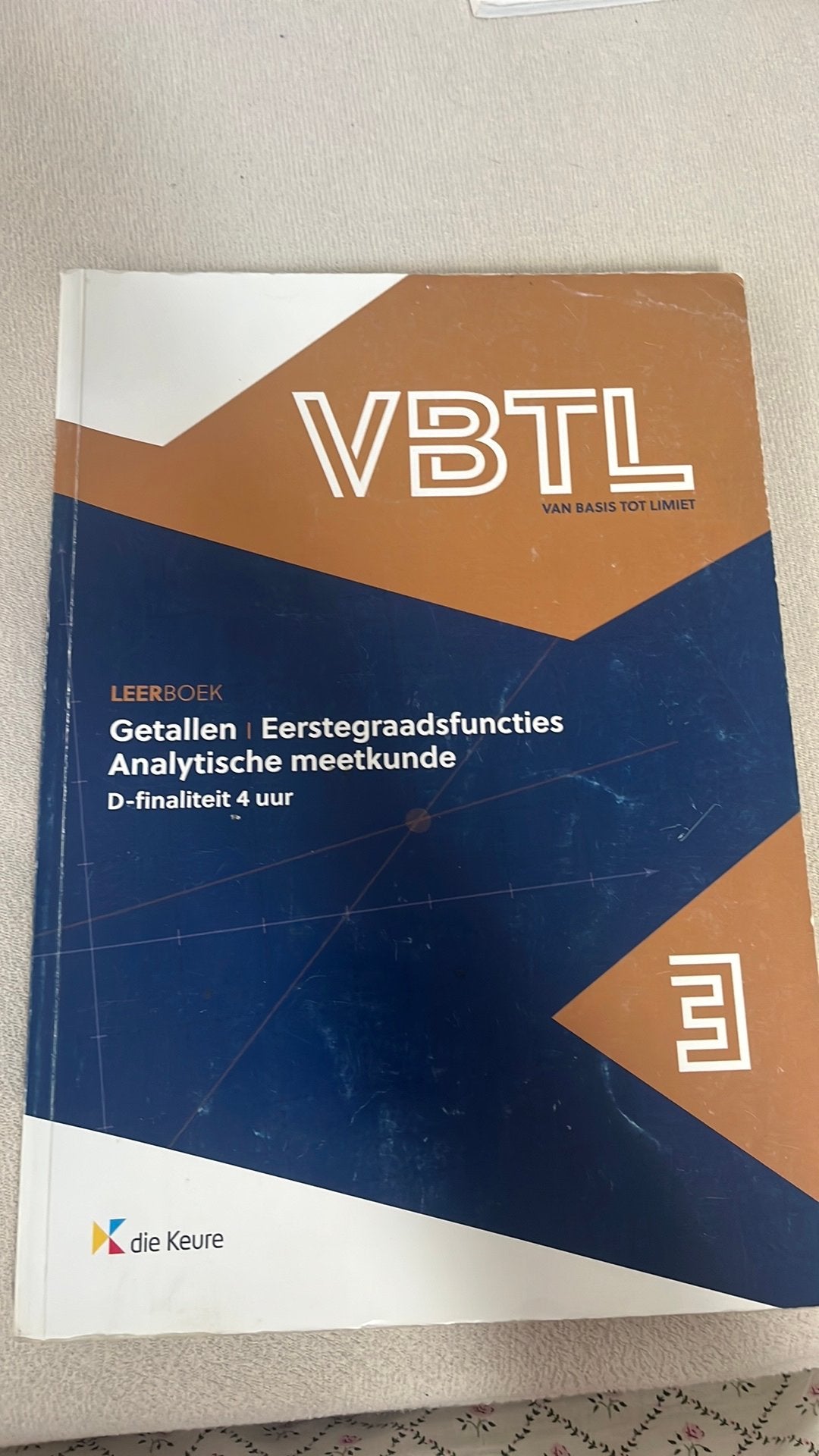 VBTL 3 – leerboek getallen D-basis/D-4 uur, Boeken, Schoolboeken, Ophalen of Verzenden, Zo goed als nieuw, ASO, Wiskunde A