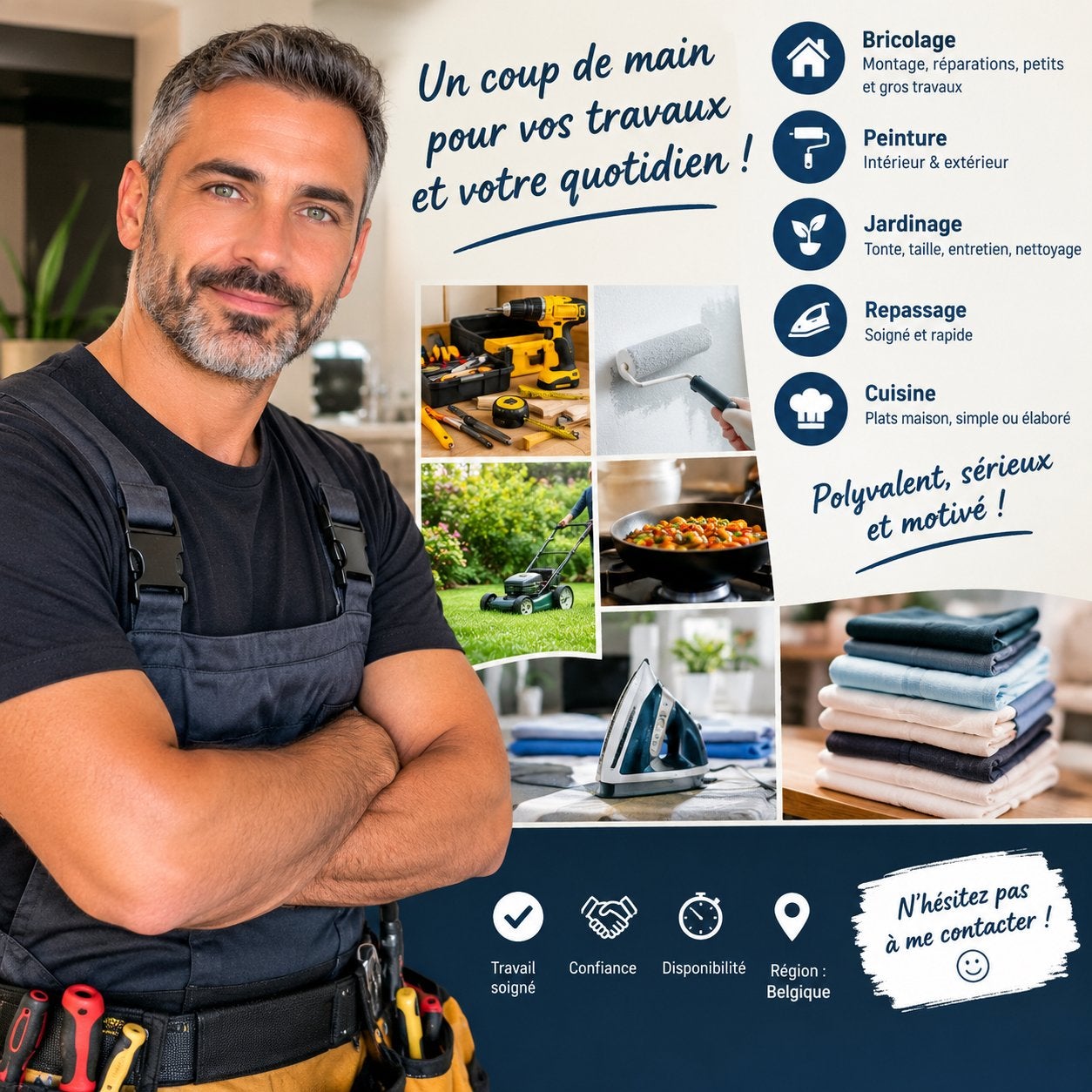 HOMME À TOUT FAIRE – BRICOLAGE, PEINTURE, JARDINAGE, Offres d'emploi