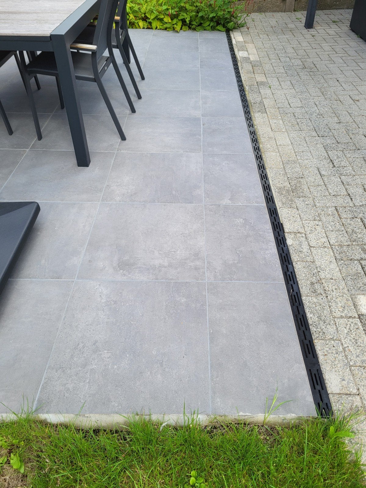 terrastegels tilestone Betontec Dark 60x60cm, Ophalen, Keramiek, Nieuw, Minder dan 5 m²