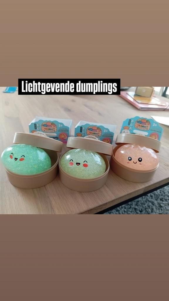 Dumpling en gewone squishy's, Ophalen