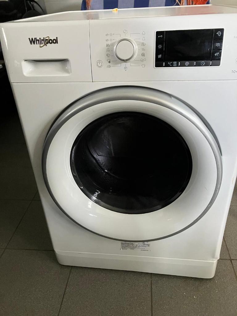 Was/Droogcombinatie Whirlpool FWD1071681WS, Elektronische apparatuur, Wasmachines, 8 tot 10 kg, Ophalen, Zo goed als nieuw, Voorlader