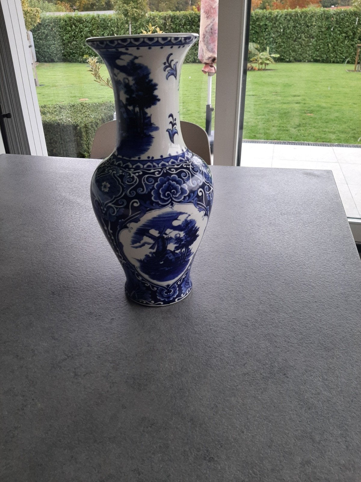 Vaas delfts blauw 30 cm, Ophalen