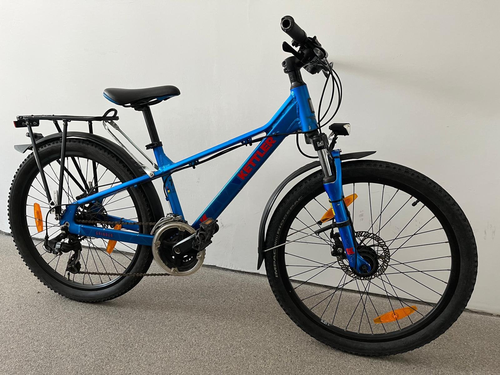 Jongensfiets Kettler (8-10j), Ophalen, Versnellingen, Schijfrem, Gebruikt
