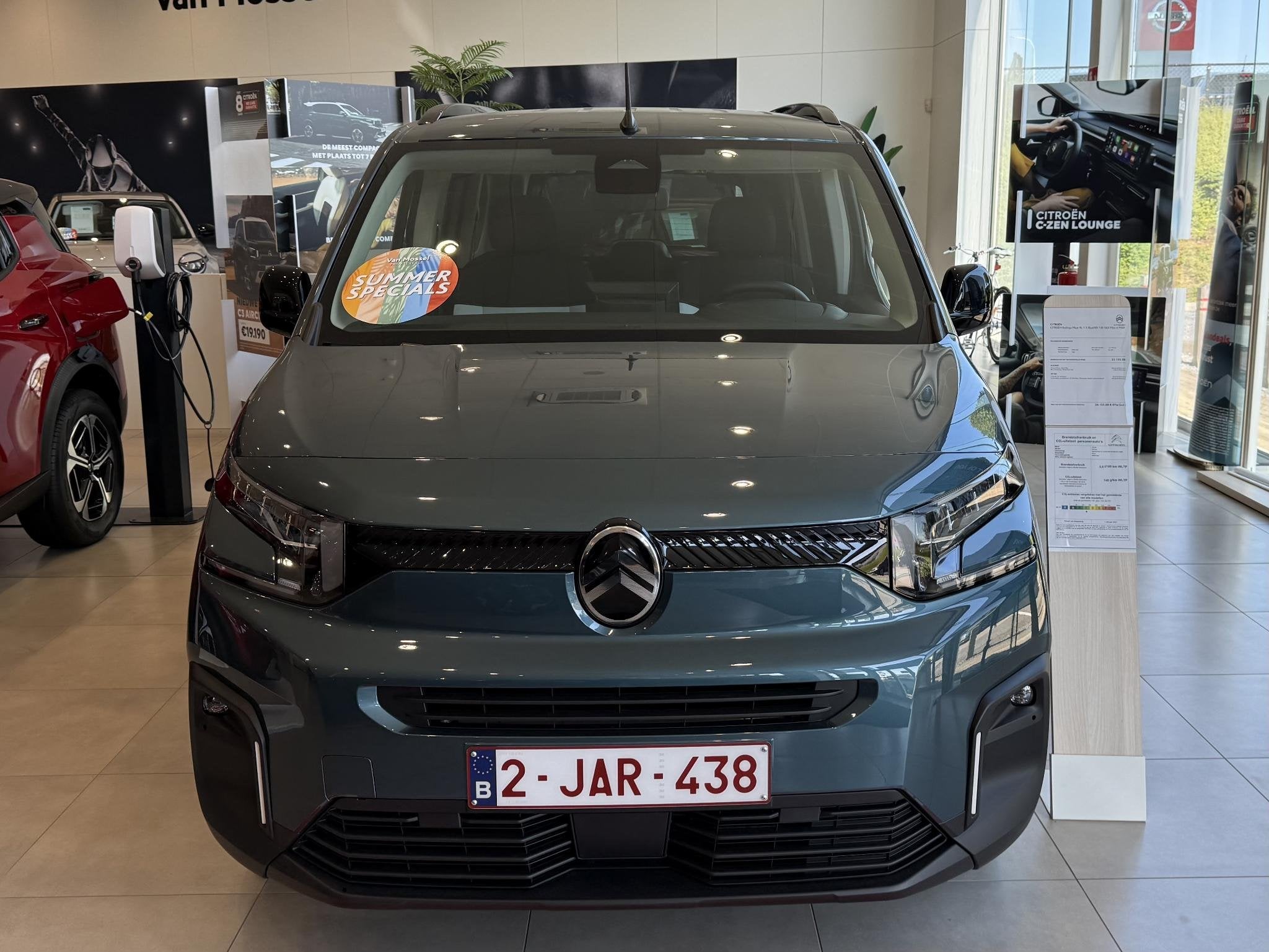 Citroën Berlingo XL 1.5 BlueHDi 130 S&S BVM6 MAX, Auto's, Voorwielaandrijving, Parkeersensor, Blauw, 131 pk