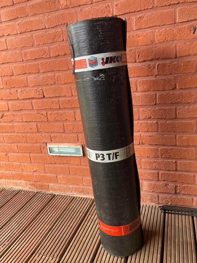 Roofing 3mm Iko base P3 T/F, Doe-het-zelf en Bouw, Dakpannen en Dakbedekking, Ophalen, Nieuw, Dakleer