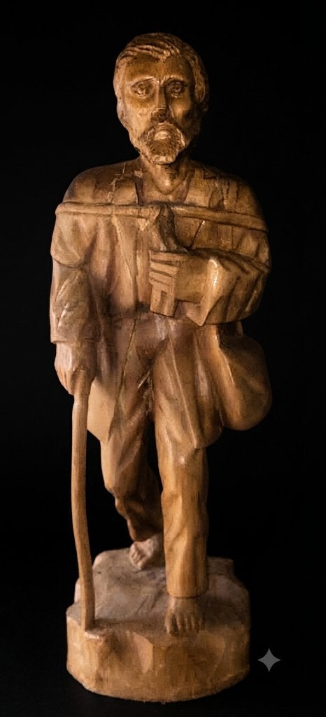Grande statue  sculpté main (60 cm) – Art Populaire Vintage, Enlèvement, Sculpture, Sculpté, Bois
