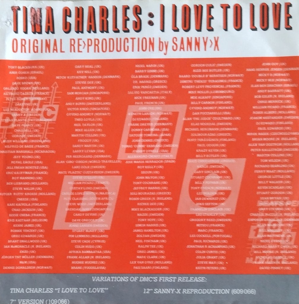 Tina Charles - I love the love (Teenage mix), Cd's en Dvd's, Fotohoes, 7 inch, Ophalen of Verzenden, Zo goed als nieuw