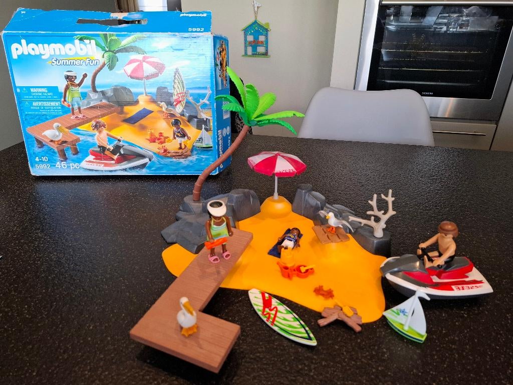 Playmobil Vakantie Eiland 5992, Kinderen en Baby's, Speelgoed | Playmobil, Ophalen, Zo goed als nieuw, Complete set