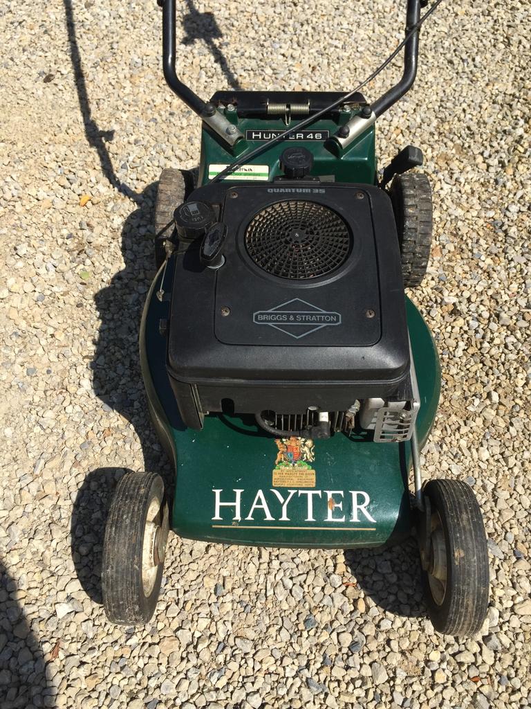 Hunter 48 Grasmaaier, Ophalen, Gebruikt, Benzine-grasmaaier, Opvangbak