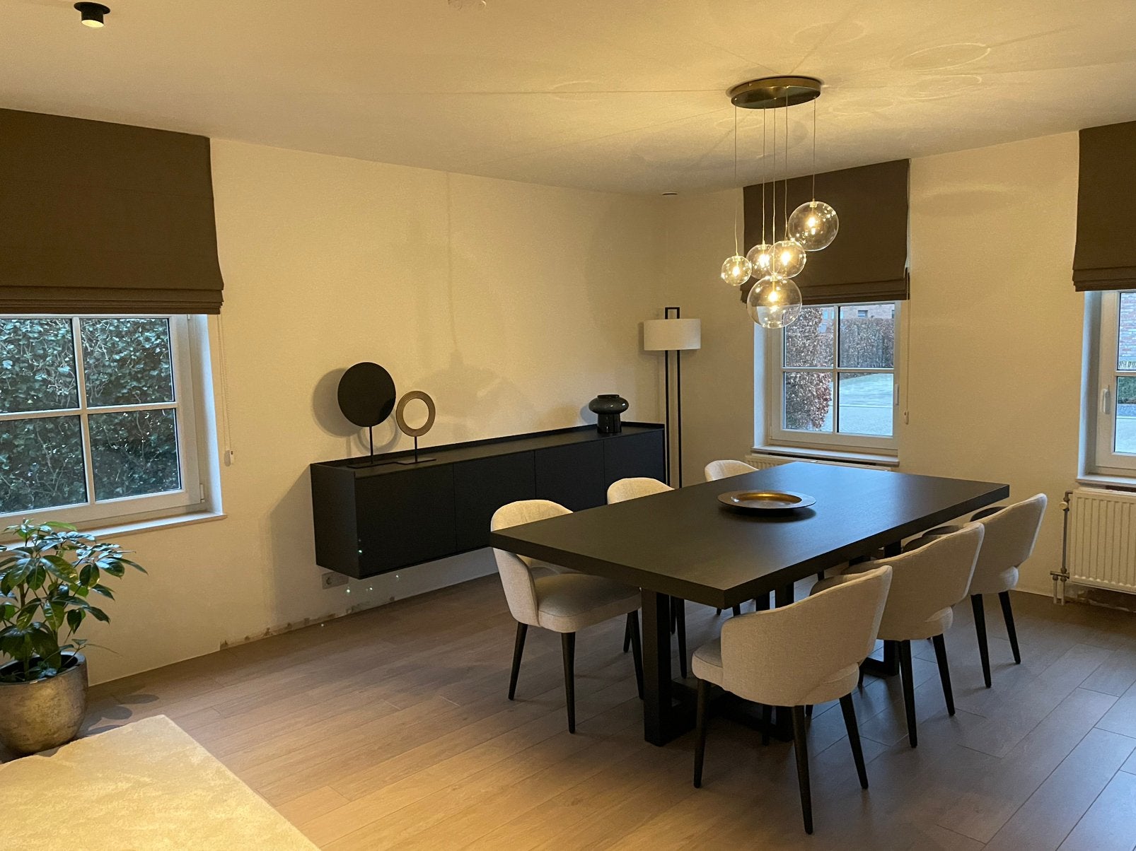 Hangkast Dressoir Charell home Interiors Black/Wenge, Ophalen, Nieuw, 200 cm of meer