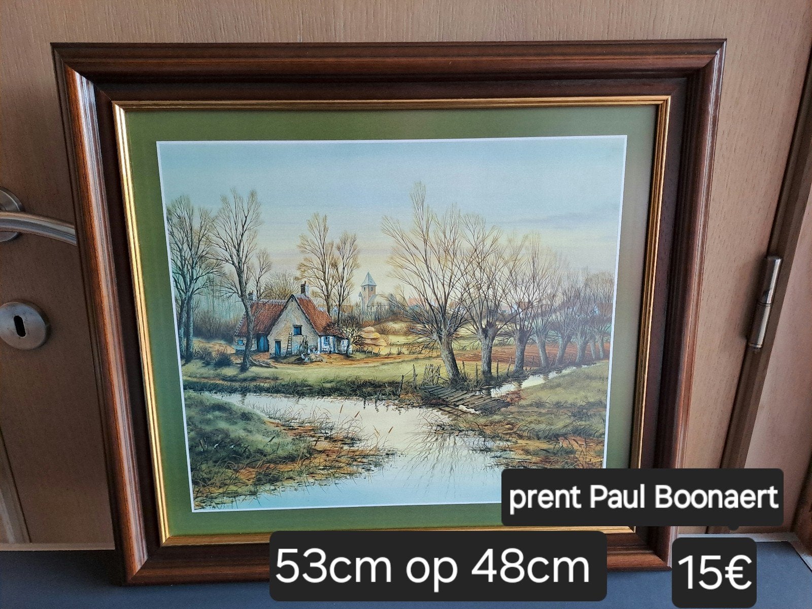 prent Paul Boonaert landschap, Enlèvement, Utilisé