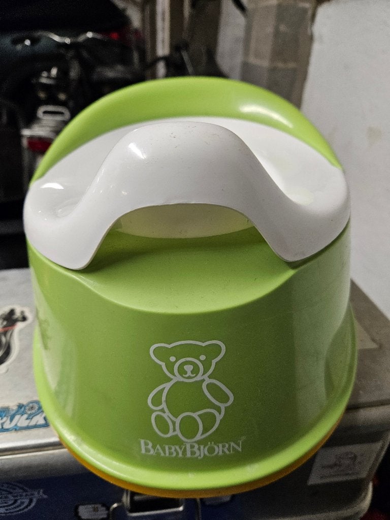 Pot BabyBjörn vert et blanc, Enfants & Bébés, Enlèvement, Utilisé, Autres types, Autres marques