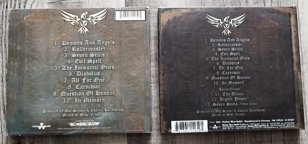CD's Primal Fear /Therion. Nieuw en VG+., Metal, Digipak, Ophalen of Verzenden, Zo goed als nieuw