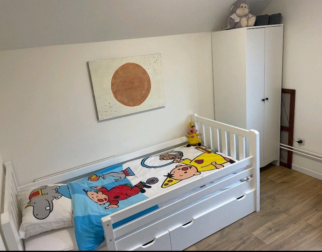 Eenpersoonsbed met opbergruimte in gebruikte staat, Ophalen, Gebruikt