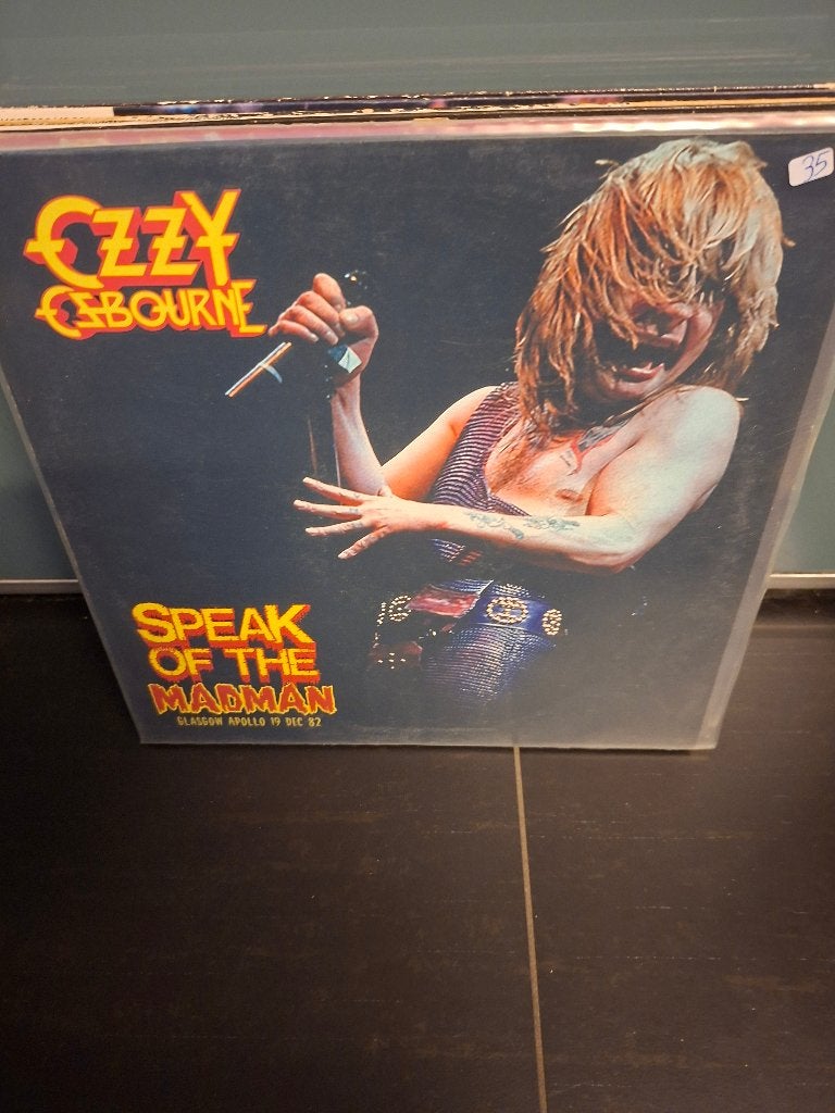 lp - ozzy osbourne - speak of the madman - blue vinyl- vak 5, CD & DVD, Enlèvement ou Envoi, Comme neuf, Avec pochette intérieure