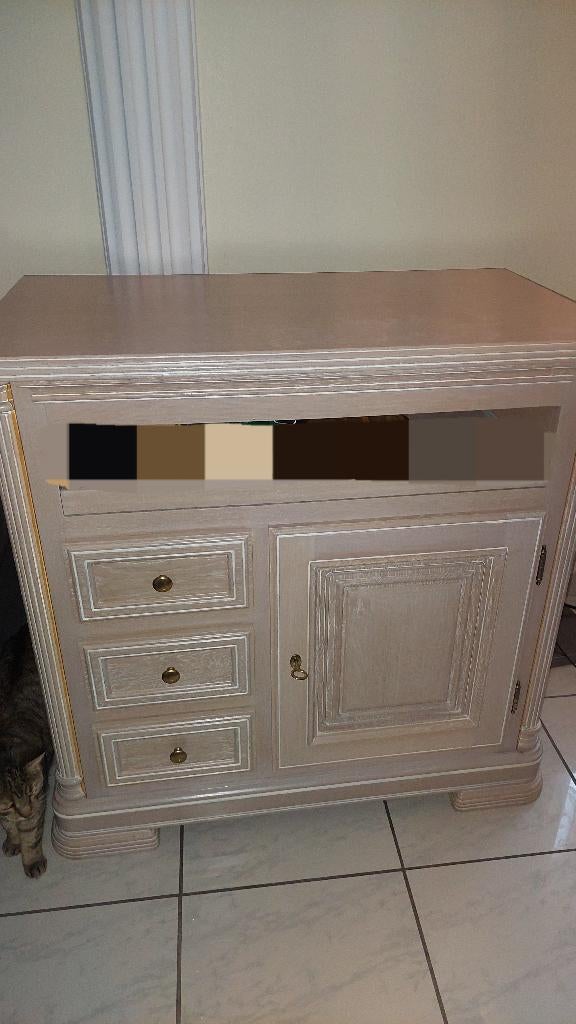 Elegant tv-meubel / dressoir in chique Barok-stijl, Huis en Inrichting, Ophalen, Gebruikt, Eikenhout, 50 tot 100 cm