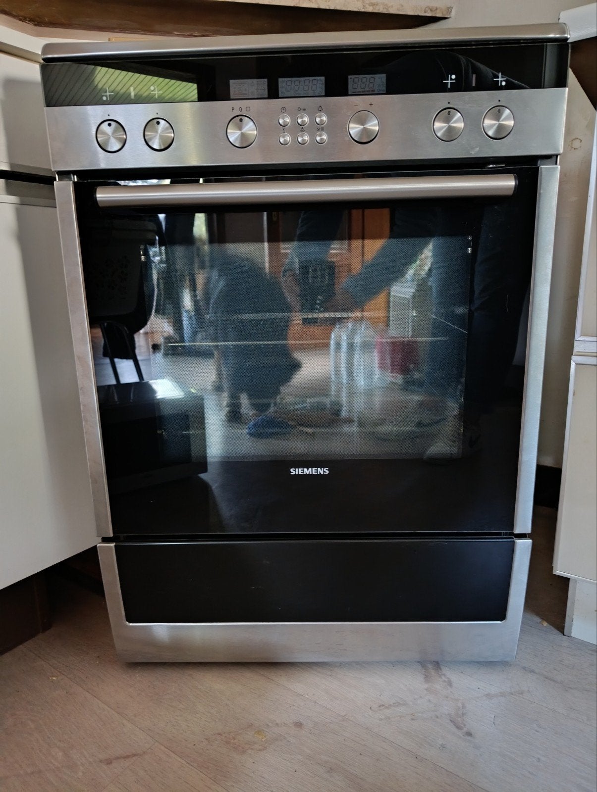 Siemens electrische oven en fornuis, Elektronische apparatuur, Ophalen, Hete lucht, 60 cm of meer, 4 kookzones
