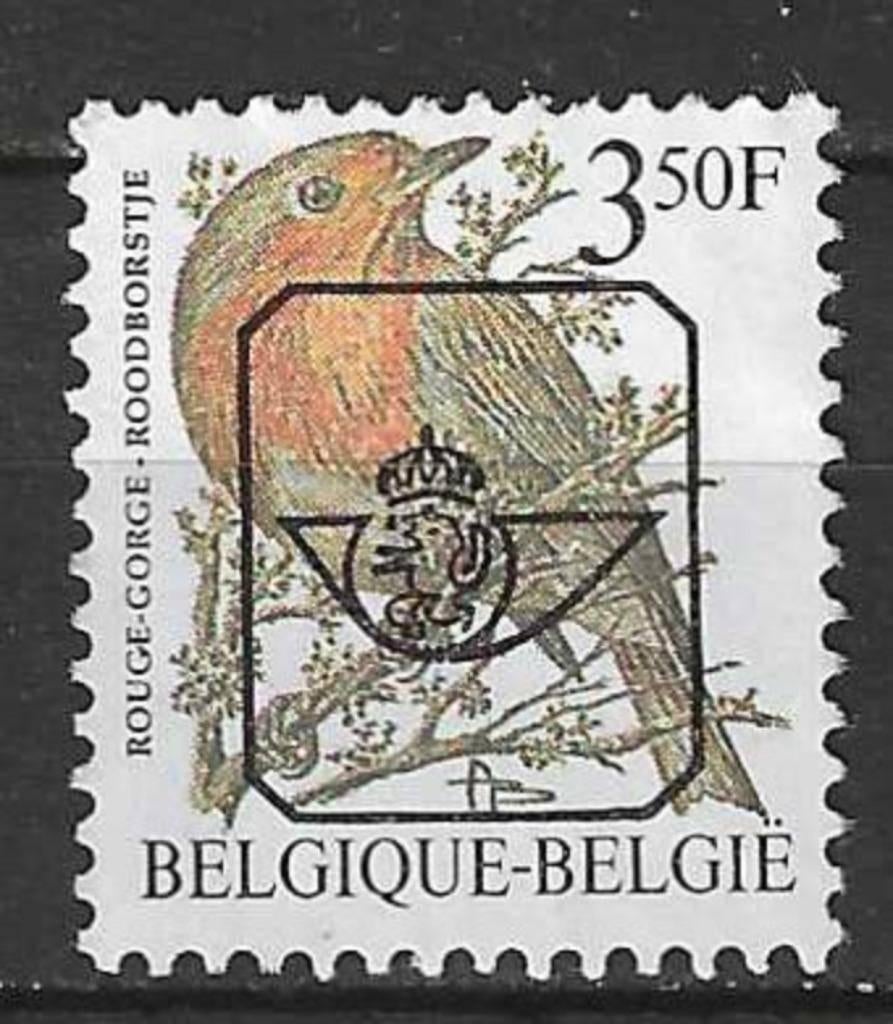 Belgie 1986 - OBP 822P7apre - Roodborstje - 3.50 F. (ZG), Verzenden, Postfris, Zonder gom, Voertuigen