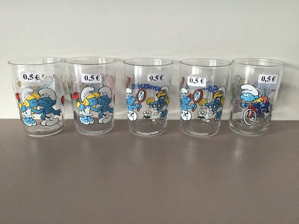 25 petites lunettes avec des personnages de dessins animés, Collections, Enlèvement ou Envoi, Comme neuf