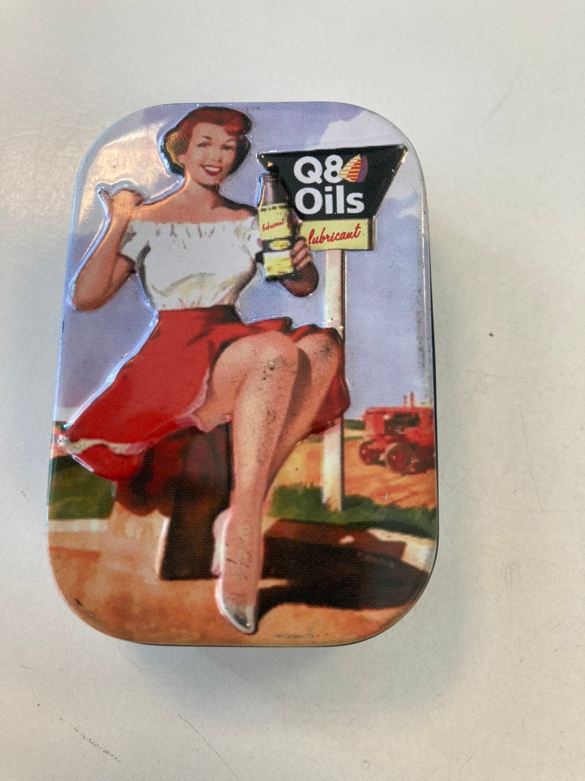 Blikje Q8, Ophalen, Zo goed als nieuw, Gebruiksvoorwerp