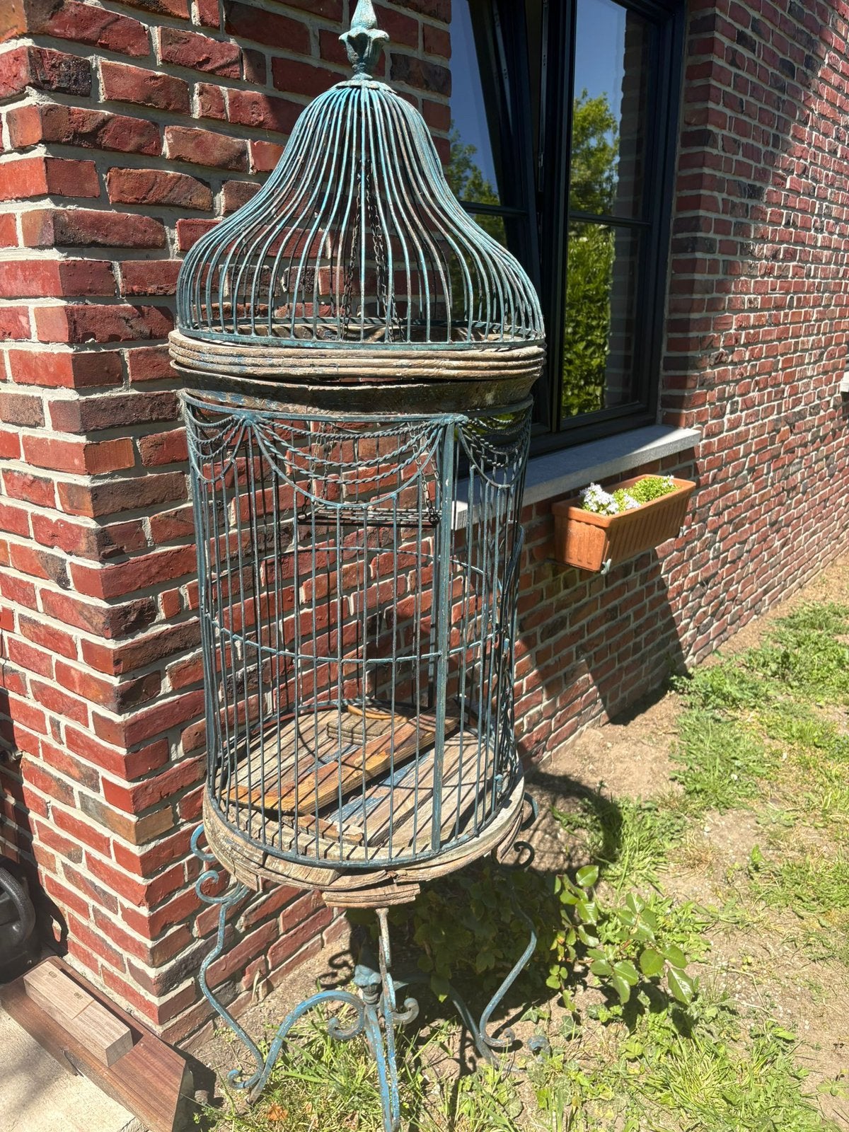 Cage à oiseaux, Enlèvement, Utilisé, Bois, Cage à oiseaux