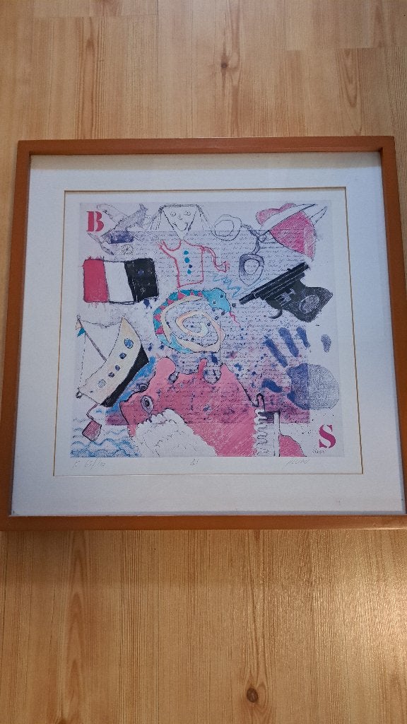 Print, zeefdruk Sylvain 65/100, Gelimiteerde oplage, Ophalen, Zeefdruk