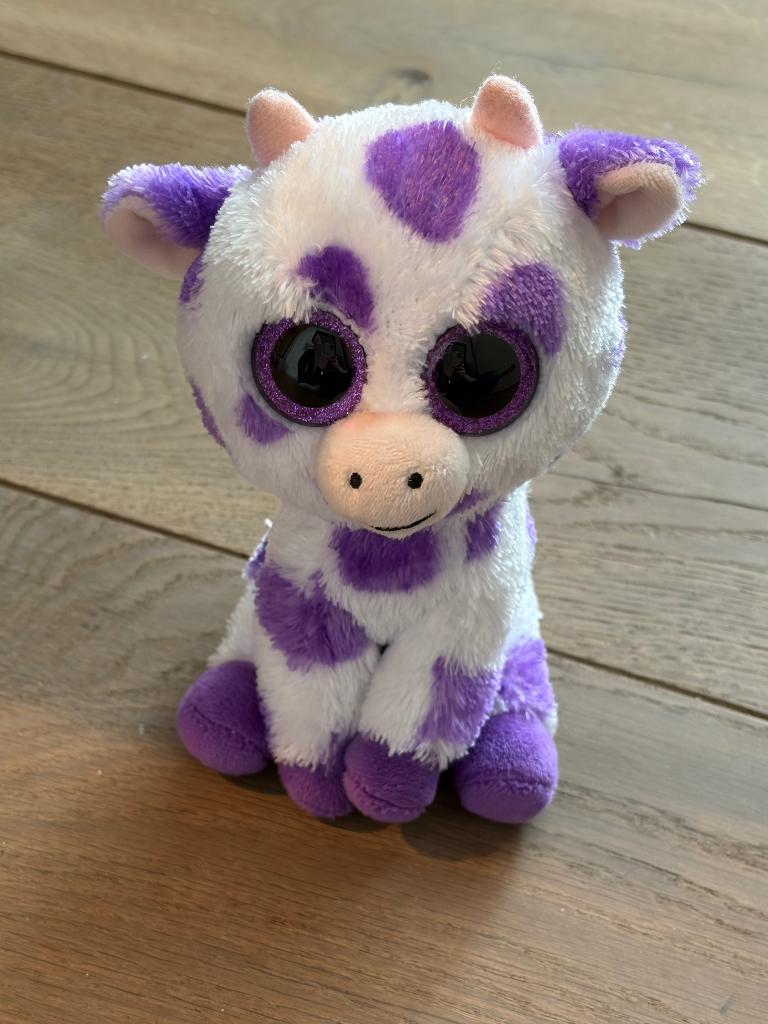 Knuffel - Koe, Ophalen of Verzenden, Zo goed als nieuw, Koe, Klein (minder dan 20 cm)