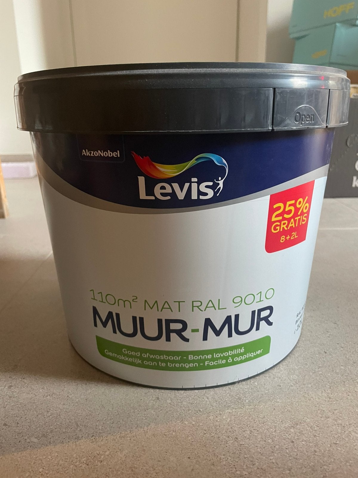 Levis verf RAL 9010, Ophalen, Zo goed als nieuw, Verf