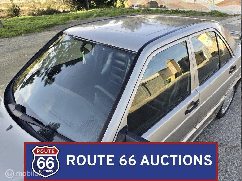 Mercedes-Benz 190 E 2.5-16 | 1989 | Route 66 Auctions, Zwart, Mercedes-Benz, Bedrijf, Handgeschakeld