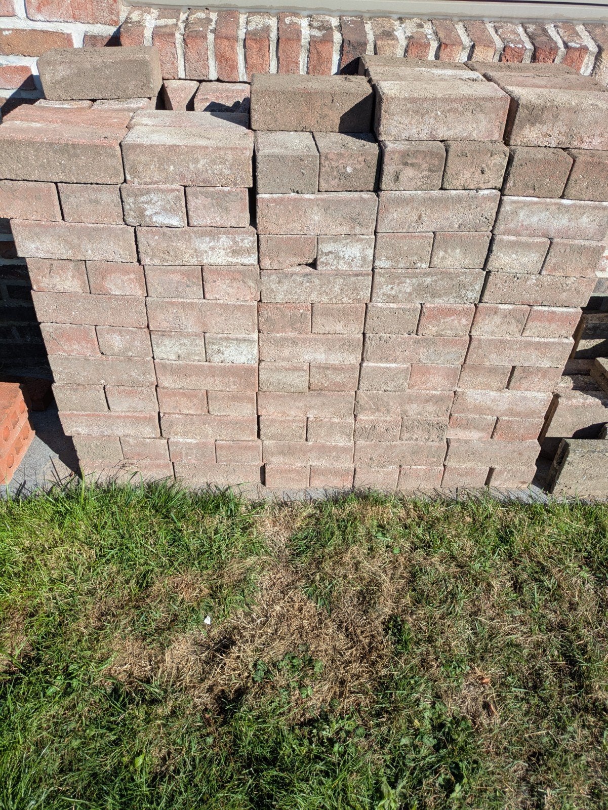 250 betonklinkers in goede staat - 0.22 x 0.11 x 0.07, Béton, Enlèvement, Utilisé, 5 à 10 m²