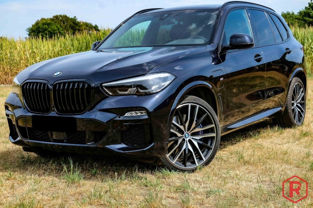 BMW X5 45e M Sport HarmanKardon Caméra, Autos, BMW, Cuir, Achat, Entretenue par le concessionnaire, Noir