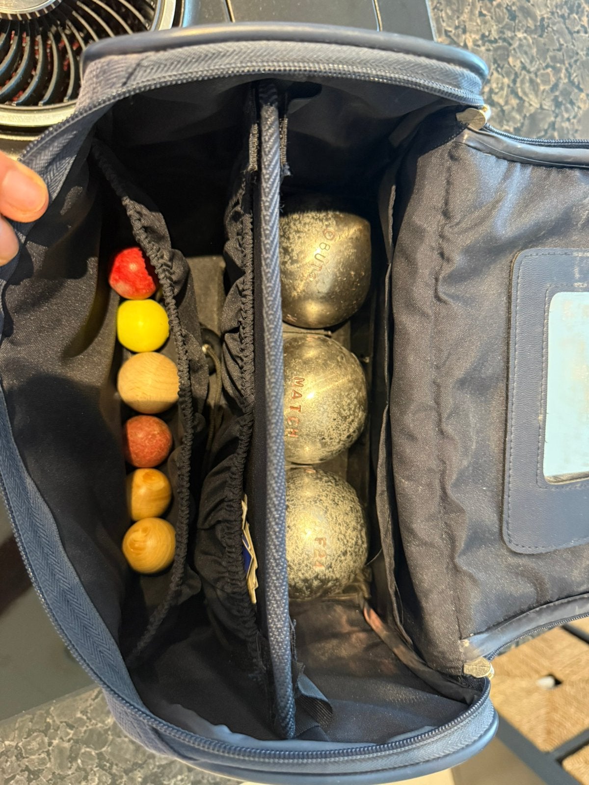 Obut Match petanque/jeux de boules-700gr/73mm + accesoires, Enlèvement, Utilisé