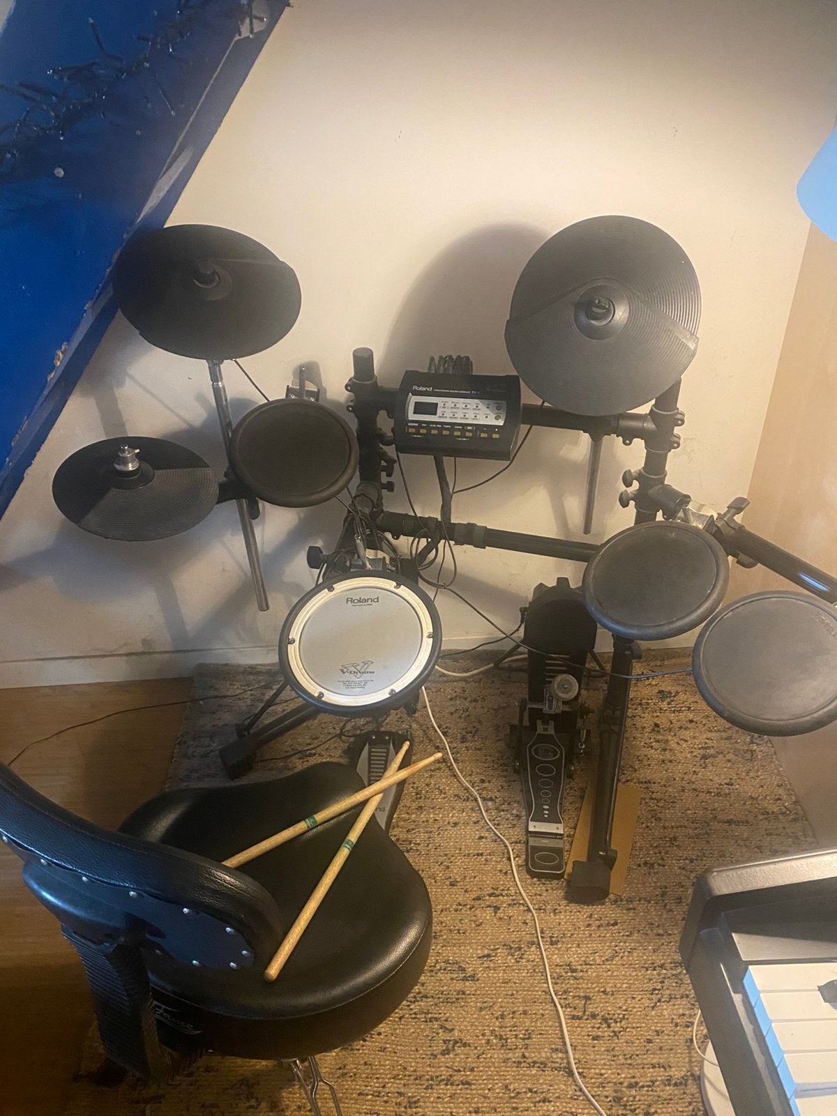 Elektronisch drumstel Roland TD-3, incl toebehoren, Muziek en Instrumenten, Drumstellen en Slagwerk, Ophalen, Gebruikt, Roland