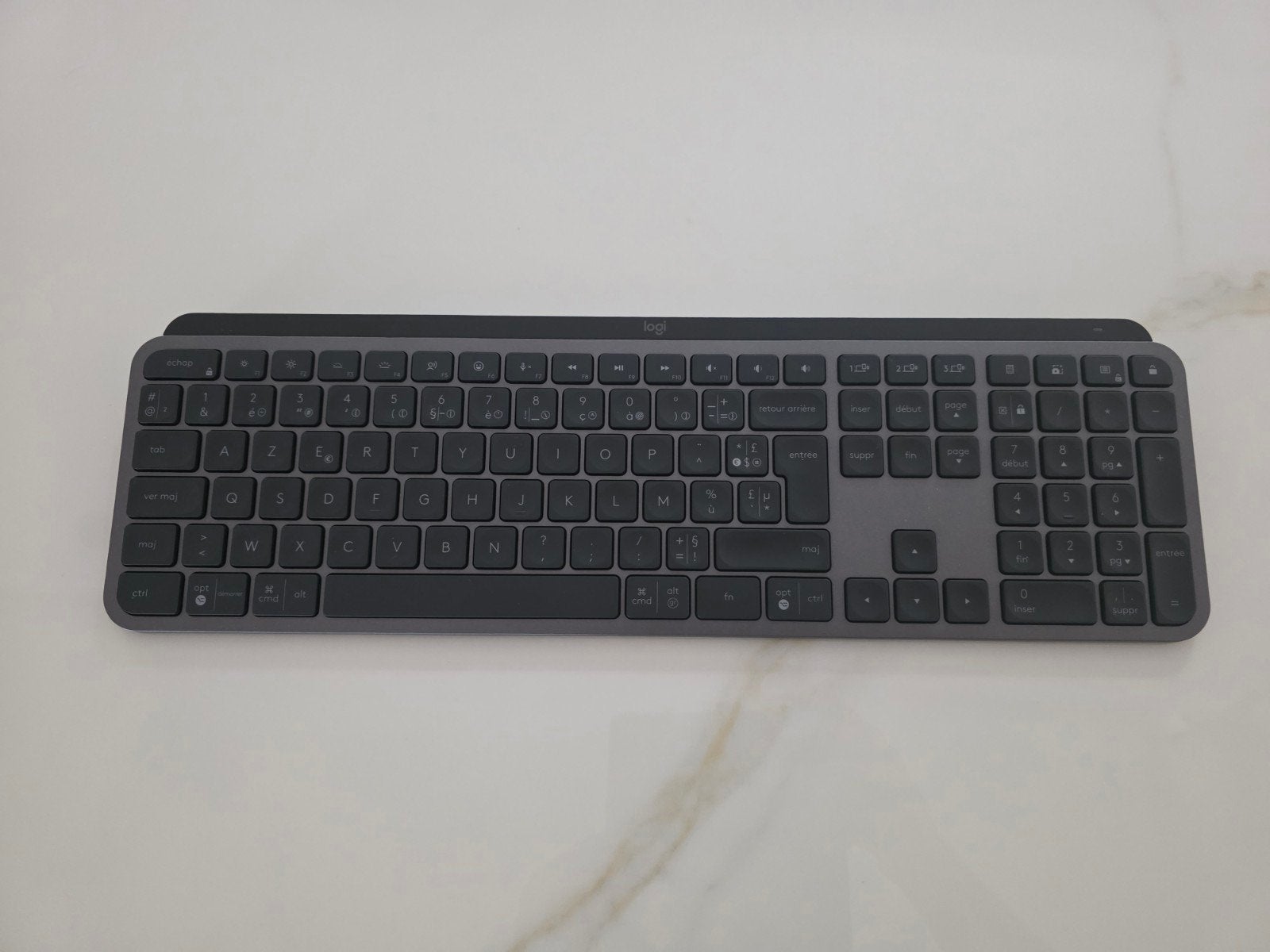 Logitech MX Keys S sans Fil Rechargeable USB C, AZERTY, Informatique & Logiciels, Claviers, Neuf, Logitech G, Enlèvement ou Envoi