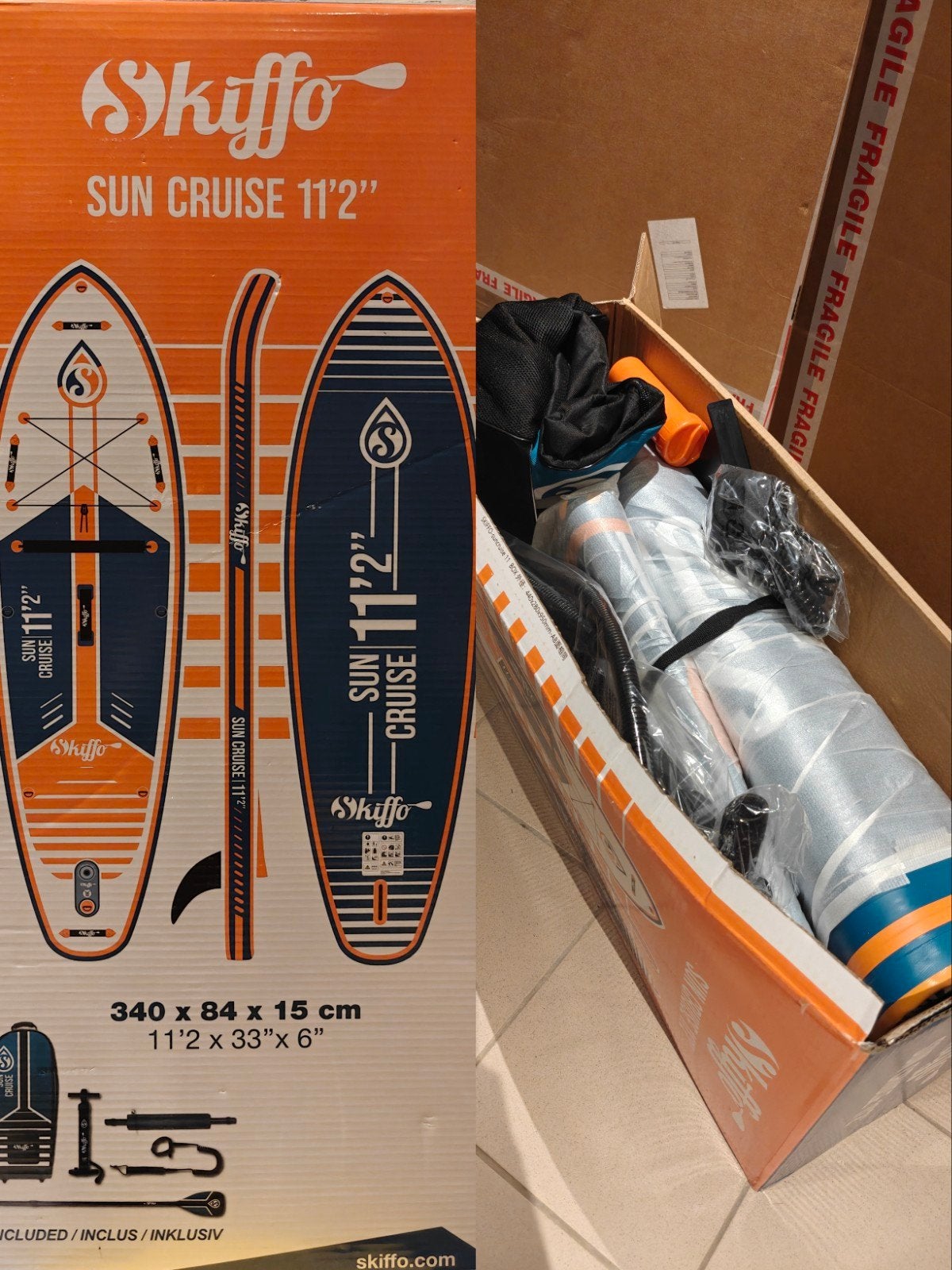Paddle Skiffo NEUF dans sa boîte originale, Enlèvement